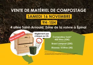 Vente de matériel de compostage