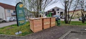 Lancement d'un nouveau site de compostage partagé à Épinal, situé rue Maréchal de Lattre de Tassigny.